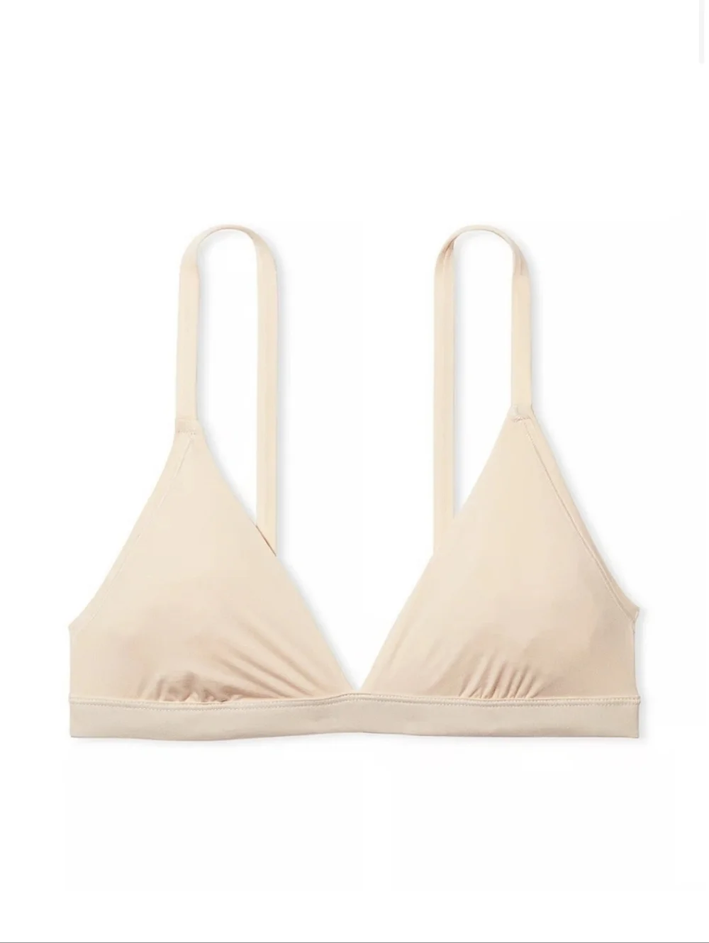 PINK Victoria's Secret Soft Nude Triangle Bralette Size XL - Picture 4 of 16